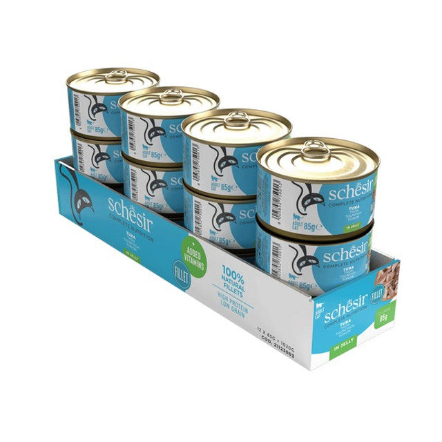 Schesir Tuna In Jelly Complete and Balanced 85g x 12