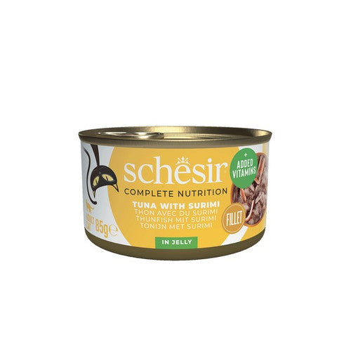 Schesir Tuna with Surimi In Jelly Complete and Balanced 85g x 12