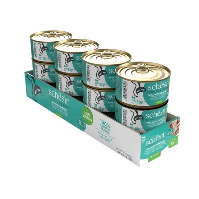 Schesir Tuna with Seabream In Jelly Complete and Balanced 85g x 12