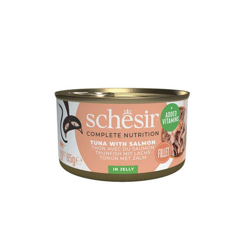 Schesir Tuna with Salmon In Jelly Complete and Balanced 85g x 12