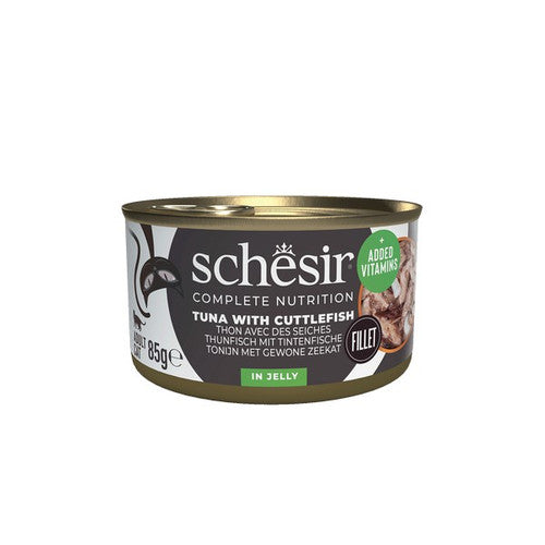 Schesir Tuna with Cuttlefish In Jelly Complete and Balanced 85g x 12
