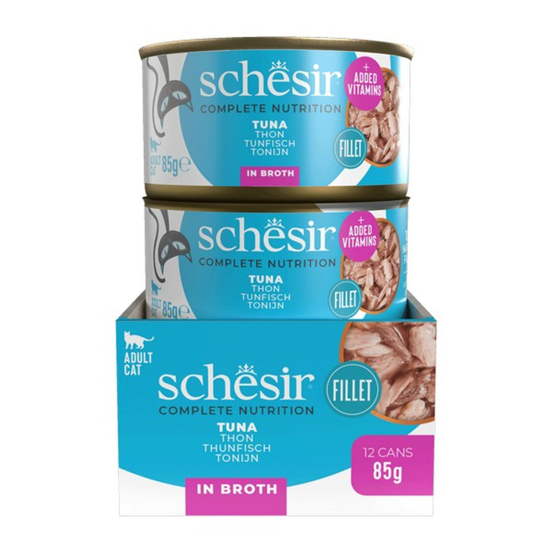 Schesir Tuna In Broth Complete and Balanced 85g x 12