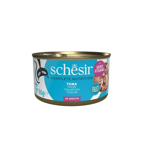 Schesir Tuna In Broth Complete and Balanced 85g x 12