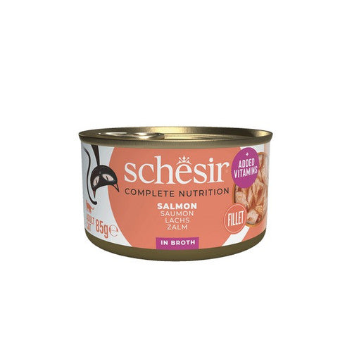 Schesir Salmon In Broth Complete and Balanced 85g x 12