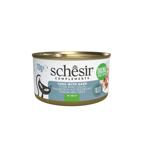 Schesir Tuna with Hake In Jelly Complements 70g x 12