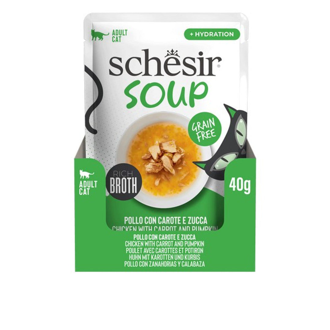 Schesir Soup Chicken with Pumpkin Complements 40g x 12