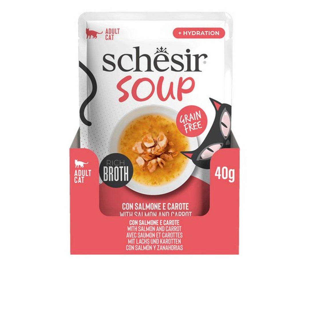 Schesir Soup Salmon with Carrots Complements 40g x 12