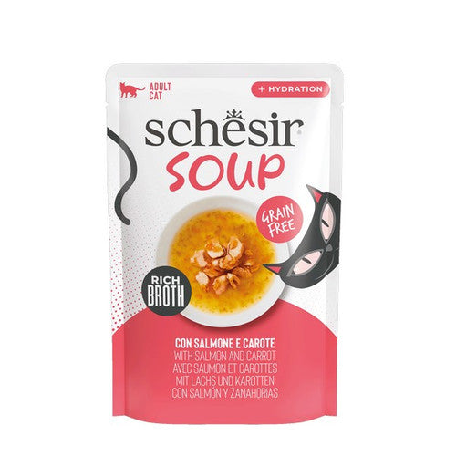 Schesir Soup Salmon with Carrots Complements 40g x 12