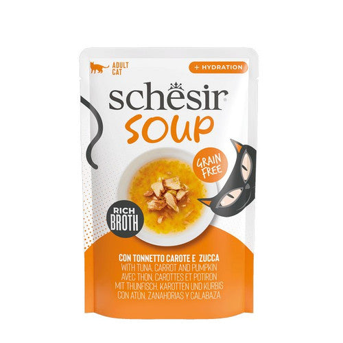 Schesir Soup Tuna with Carrots & Pumpkin Complements 40g x 12