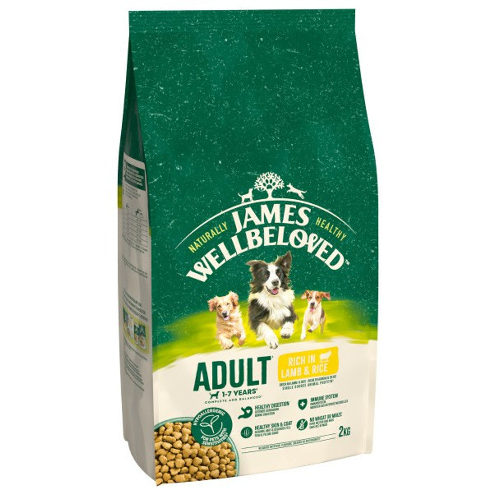 James Wellbeloved Adult Dog Lamb & Rice 2Kg