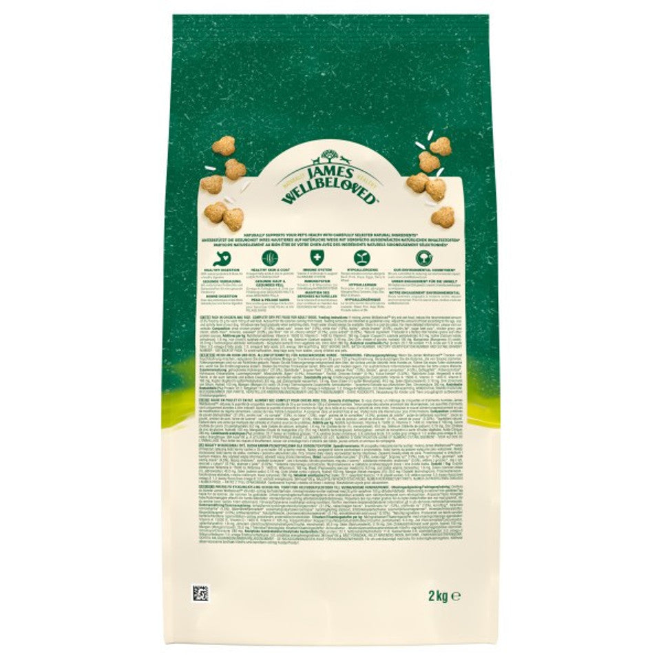 James Wellbeloved Adult Dry Dog Food Chicken & Rice 2Kg  