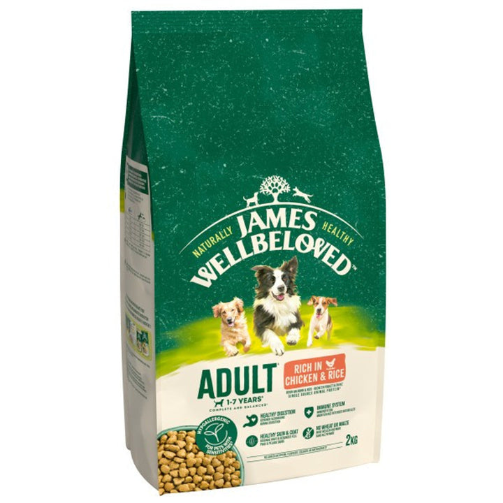 James Wellbeloved Adult Dry Dog Food Chicken & Rice 2Kg  