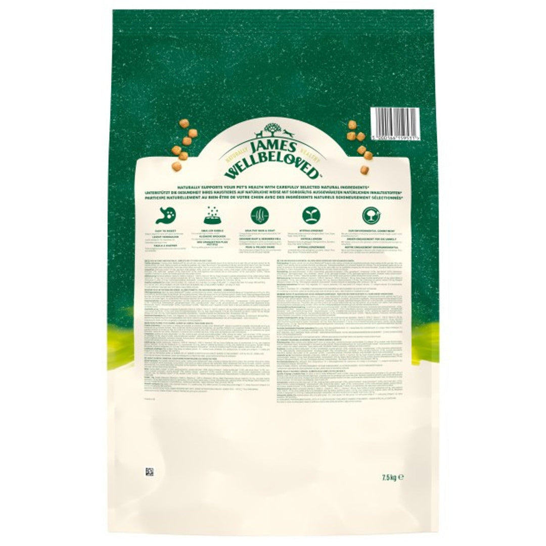 James Wellbeloved Grain Free Adult Small Breed Turkey & Veg 7.5kg