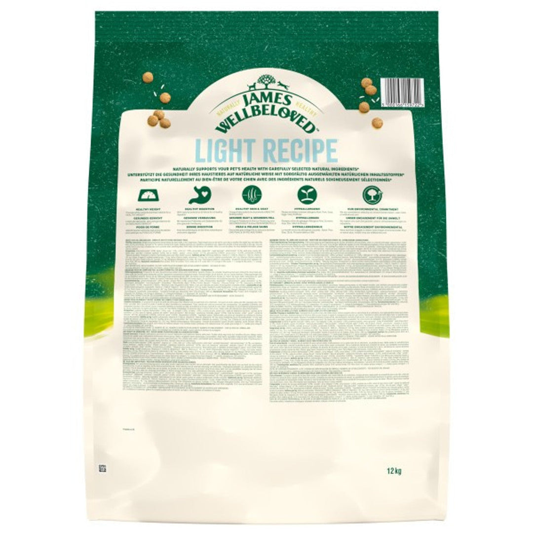 James Wellbeloved Light Adult Lamb & Rice 12kg