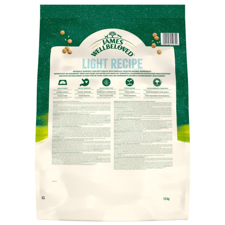 James Wellbeloved Light Adult Lamb & Rice 12kg