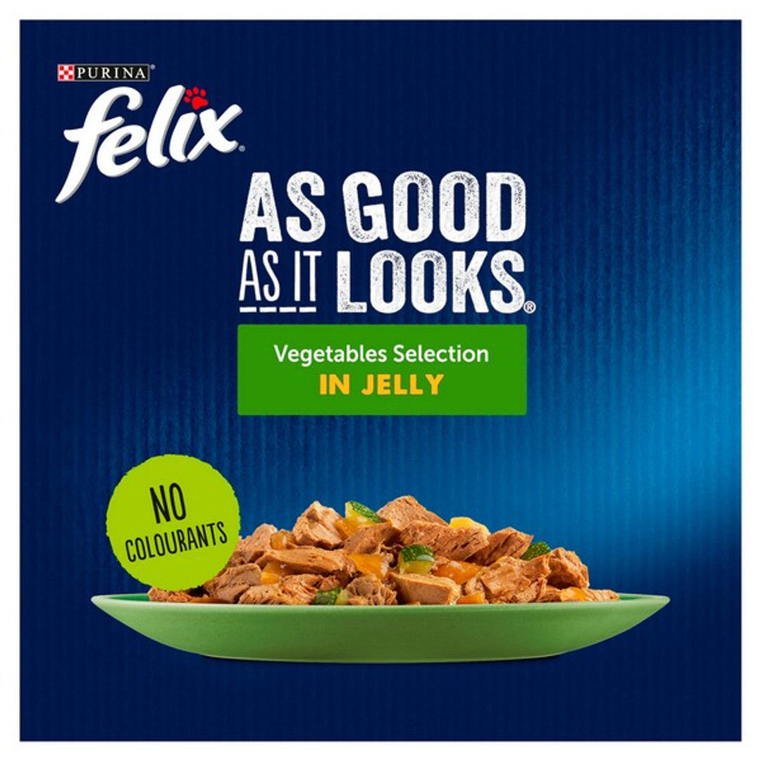Felix As Good As It Looks Favourites Selection With Veg  In Jelly 12 X 85G