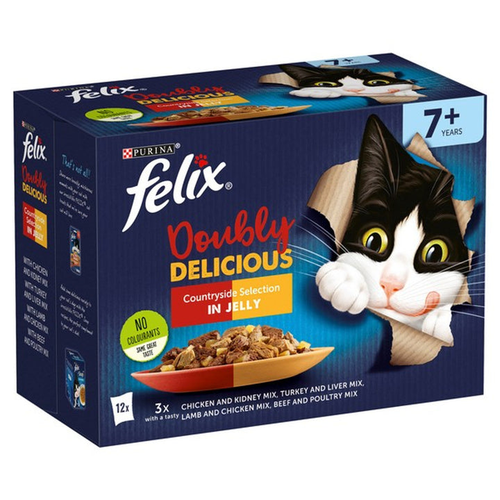 Felix As Good As It Looks 7+ Cat Doubly Delicious Countryside Collection In Jelly 12 X 85G