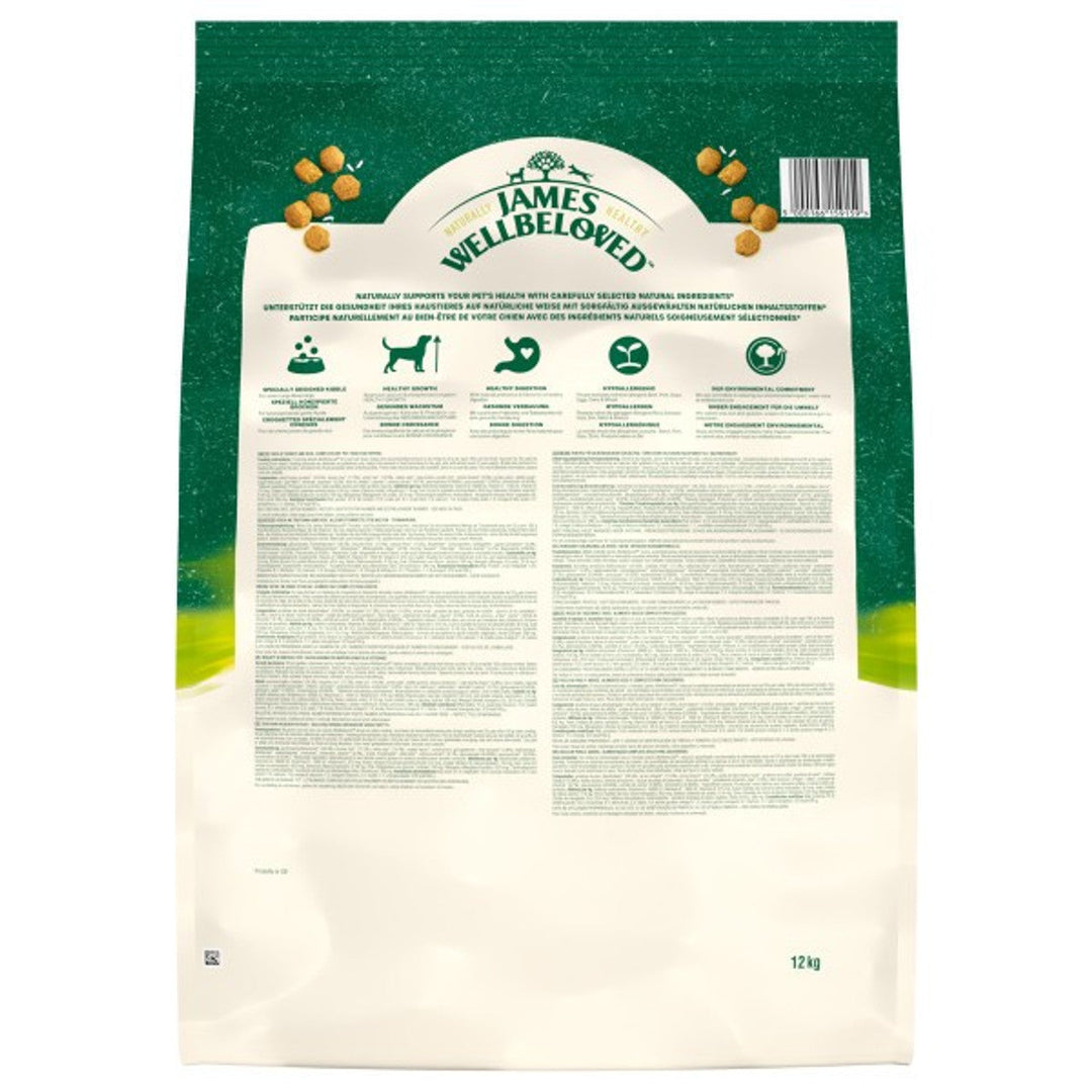 James Wellbeloved Junior Large Breed Turkey & Rice 12kg