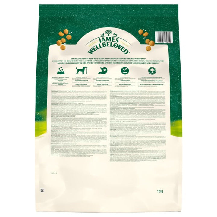 James Wellbeloved Junior Large Breed Turkey & Rice 12kg