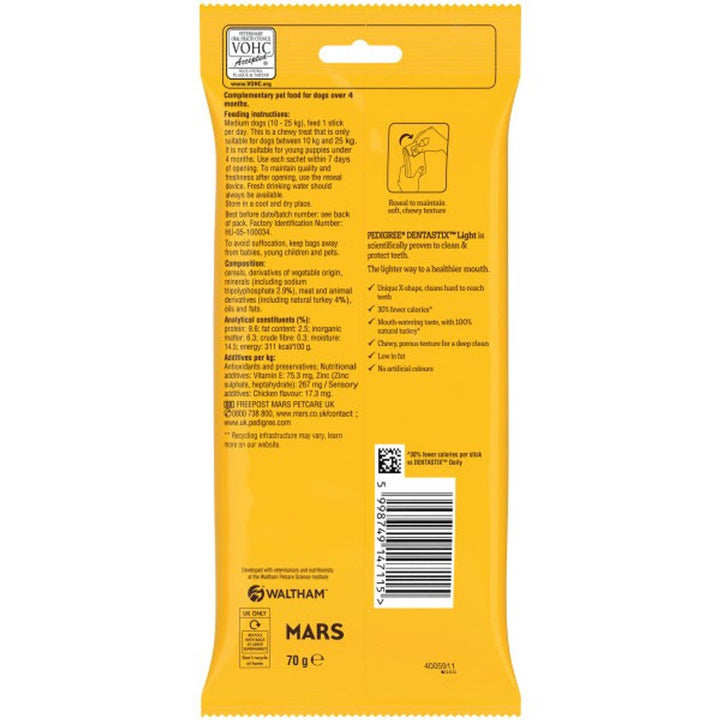 Pedigree Dentastix Light Medium Dog 5Stk