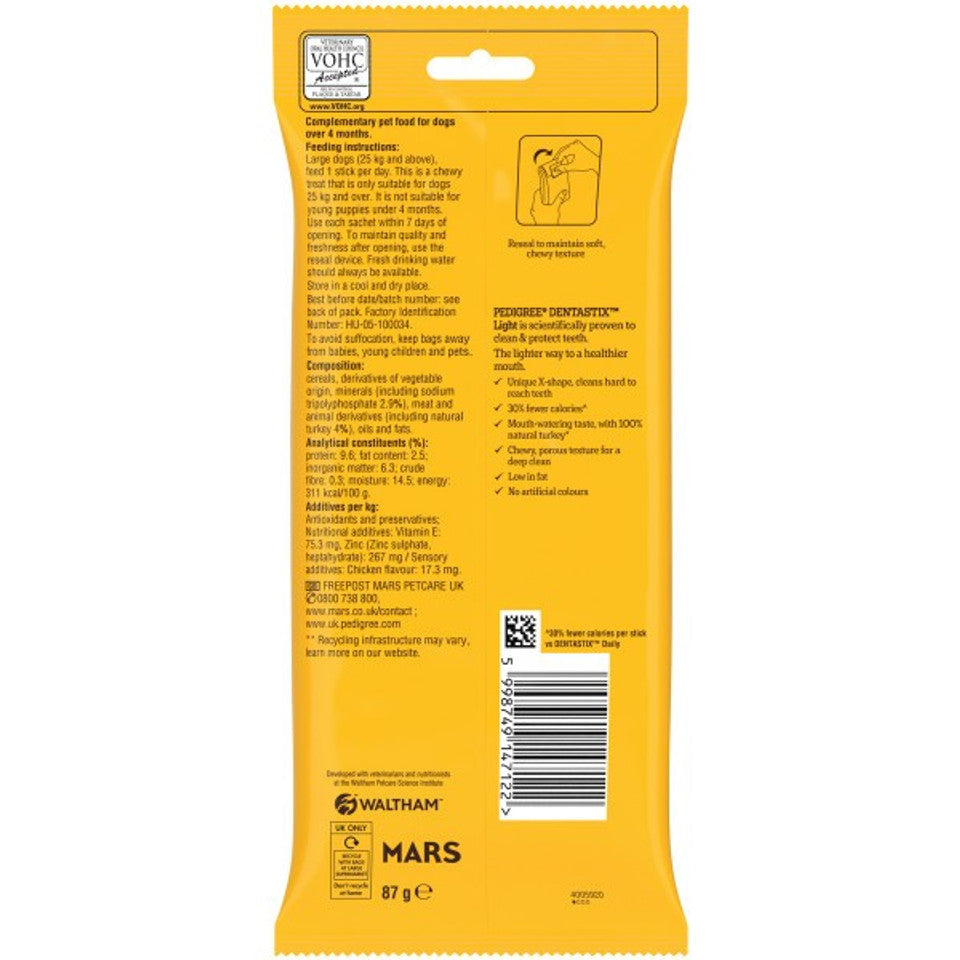 Pedigree Dentastix Light Large Dog 4Stk
