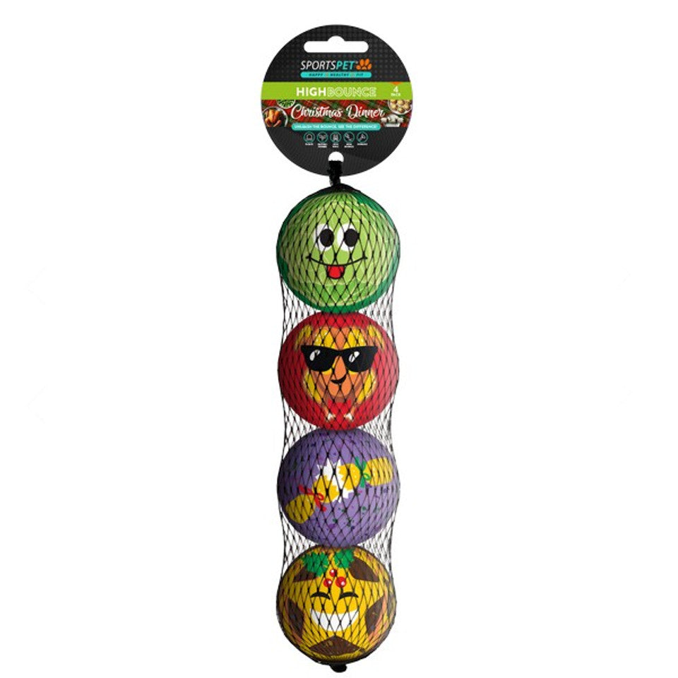 Sportspet High Bounce Xmas Dinner 4 Pack