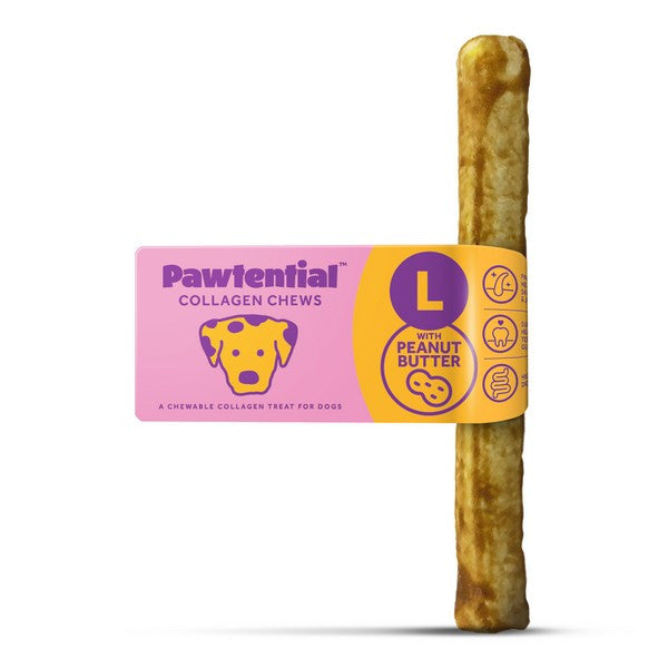 Pawtential Collagen Chew Peanut Flavour Large 110g