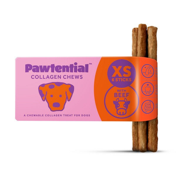 Pawtential Collagen Chew XS 6 Sticks  Beef Flavour