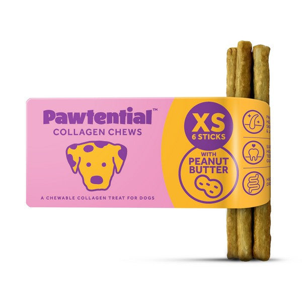 Pawtential Collagen Chew XS 6 Sticks Peanut Flavour