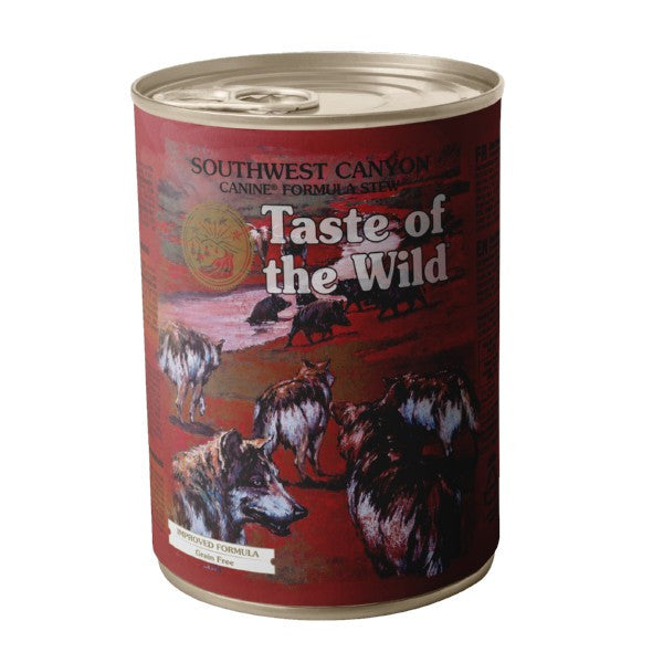 Taste Of The Wild Southwest Canyon Canine Canned Wet Formula in Gravy Wet Dog Food 12 x 390g