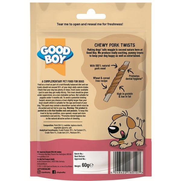 Good Boy Pawsley Pork Twists 60G