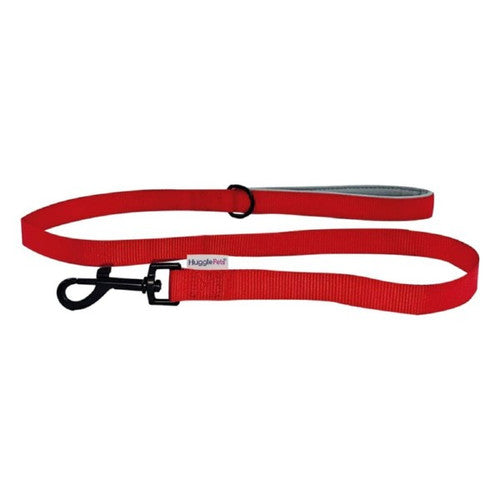 HugglePets Padded Lead Red