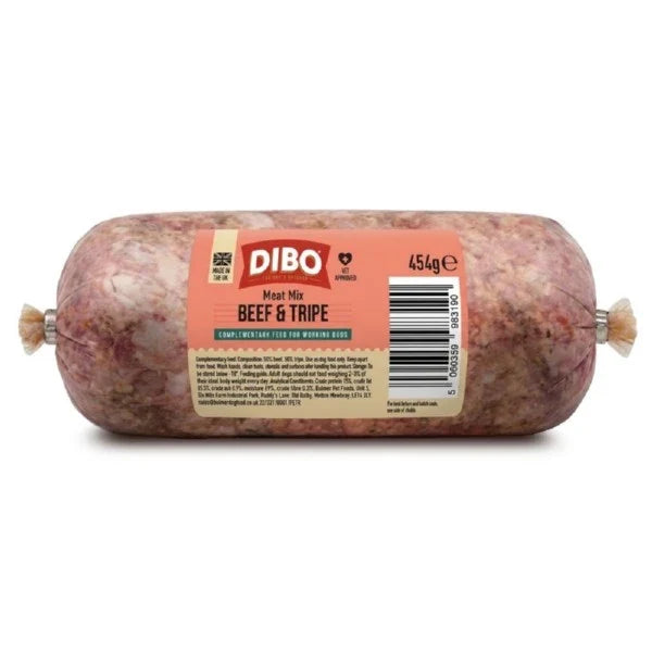 DIBO Meat Mix Beef &amp; Tripe Chubb 454g