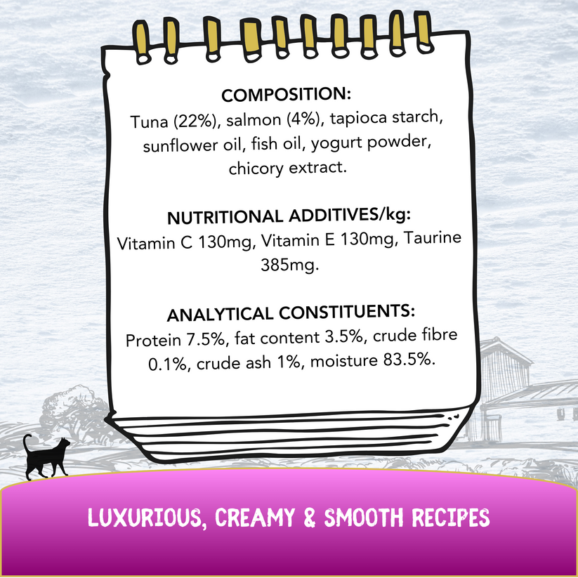Cookhouse Luxury Cat Treats Luxury Licks Puree Salmon Flavour 6 x 15g