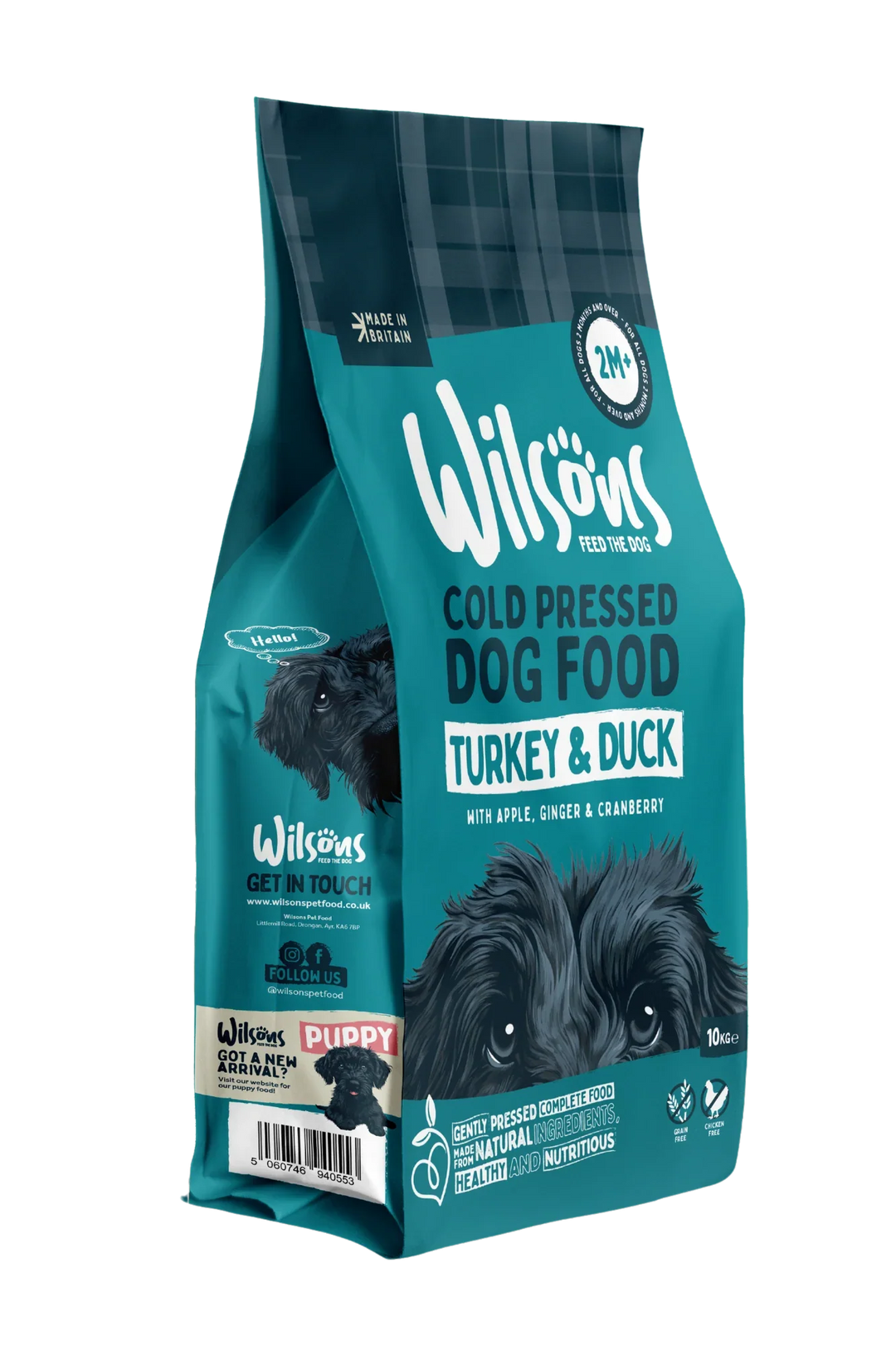 Wilsons Turkey and Duck Dry Cold Pressed Dog Food