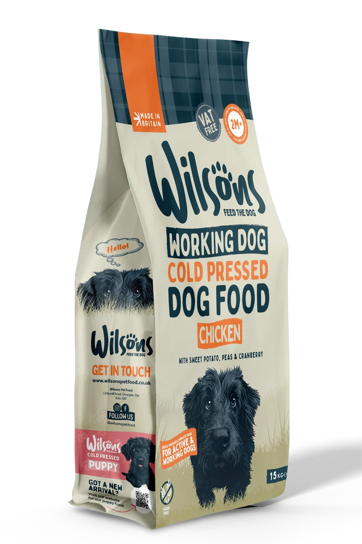 Wilsons Working Dog Chicken Dry 15kg Cold Pressed Dog Food