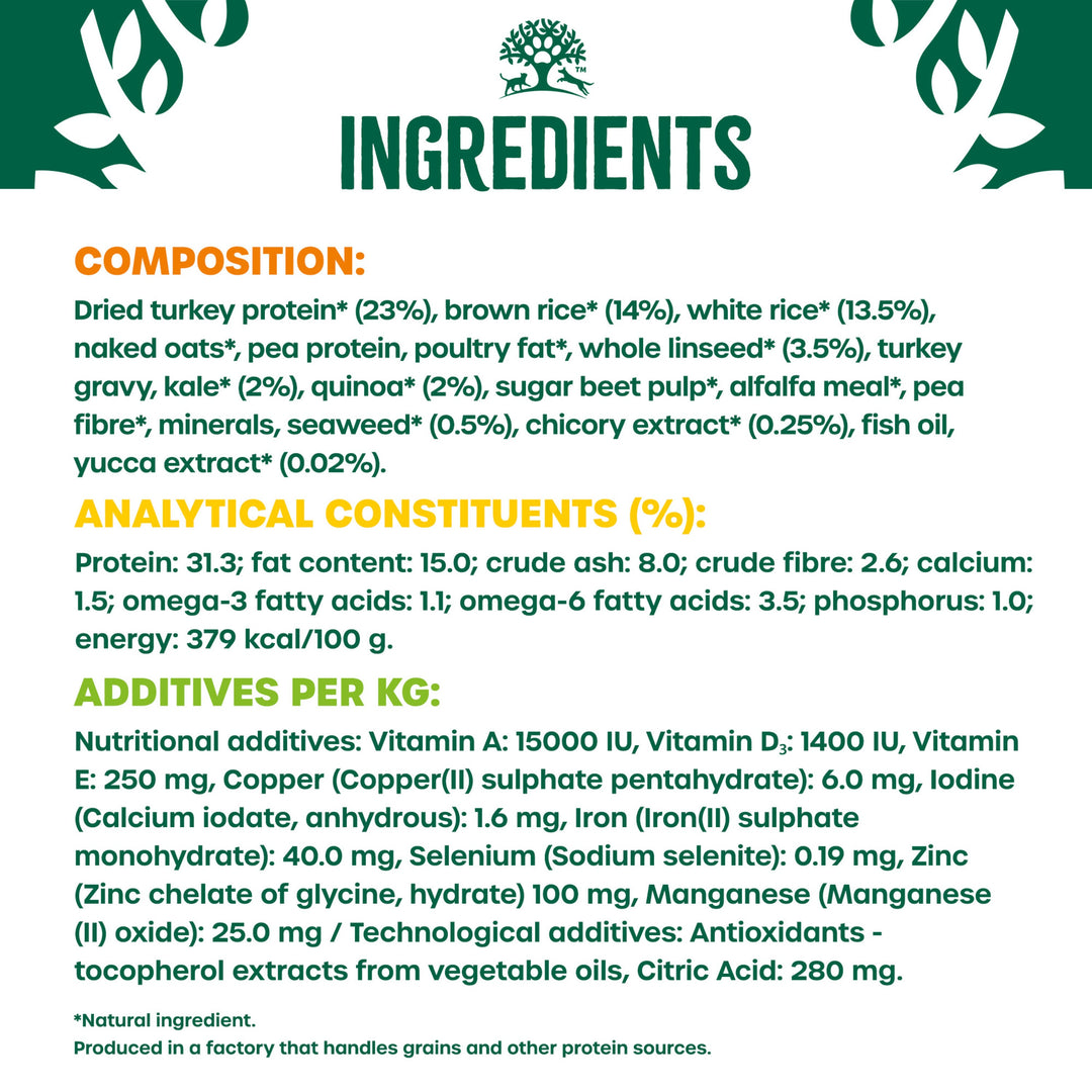 James Wellbeloved Superfoods Puppy/Junior Turkey with Kale &amp; Quinoa 1.5kg