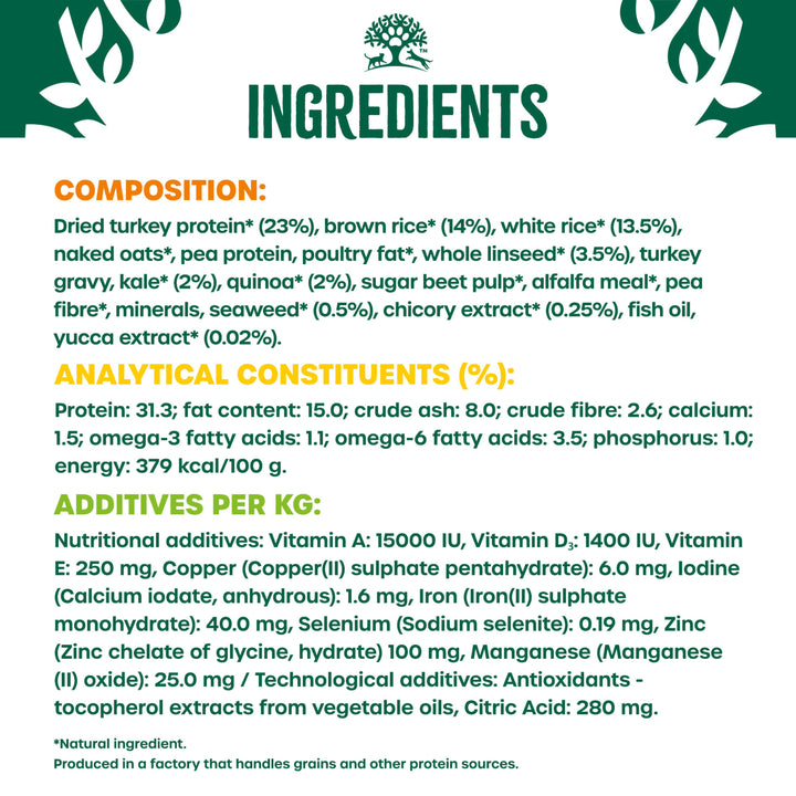 James Wellbeloved Superfoods Puppy/Junior Turkey with Kale &amp; Quinoa 1.5kg