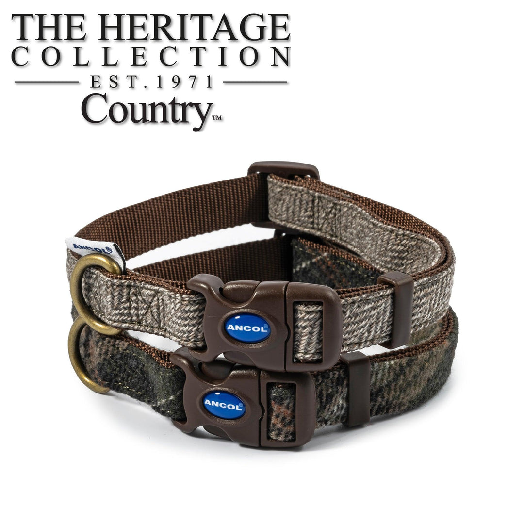 Ancol Country Check Adjustable Collar 30-50cm