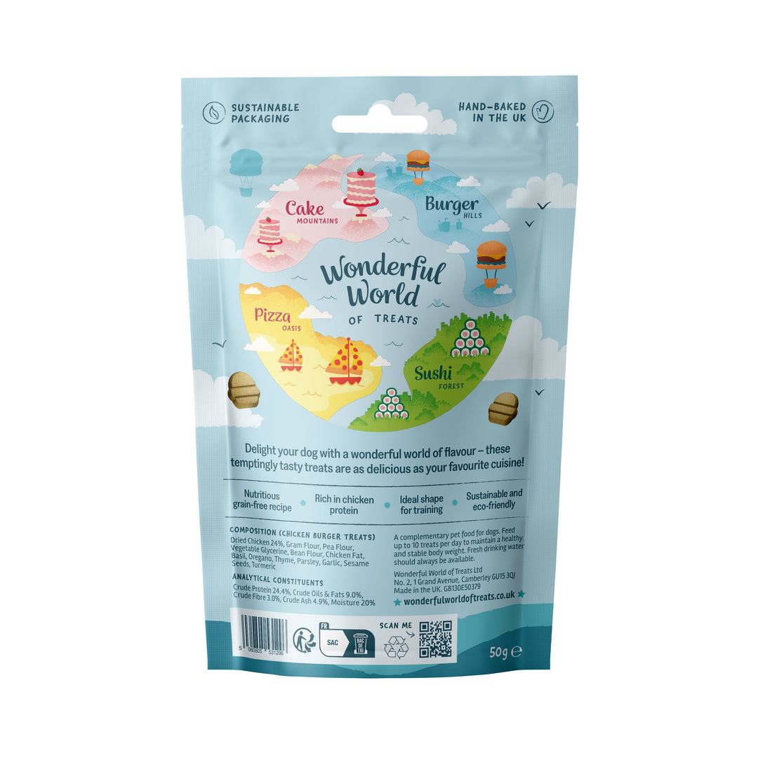 Wonderful World Of Treats Chicken Burger 50G