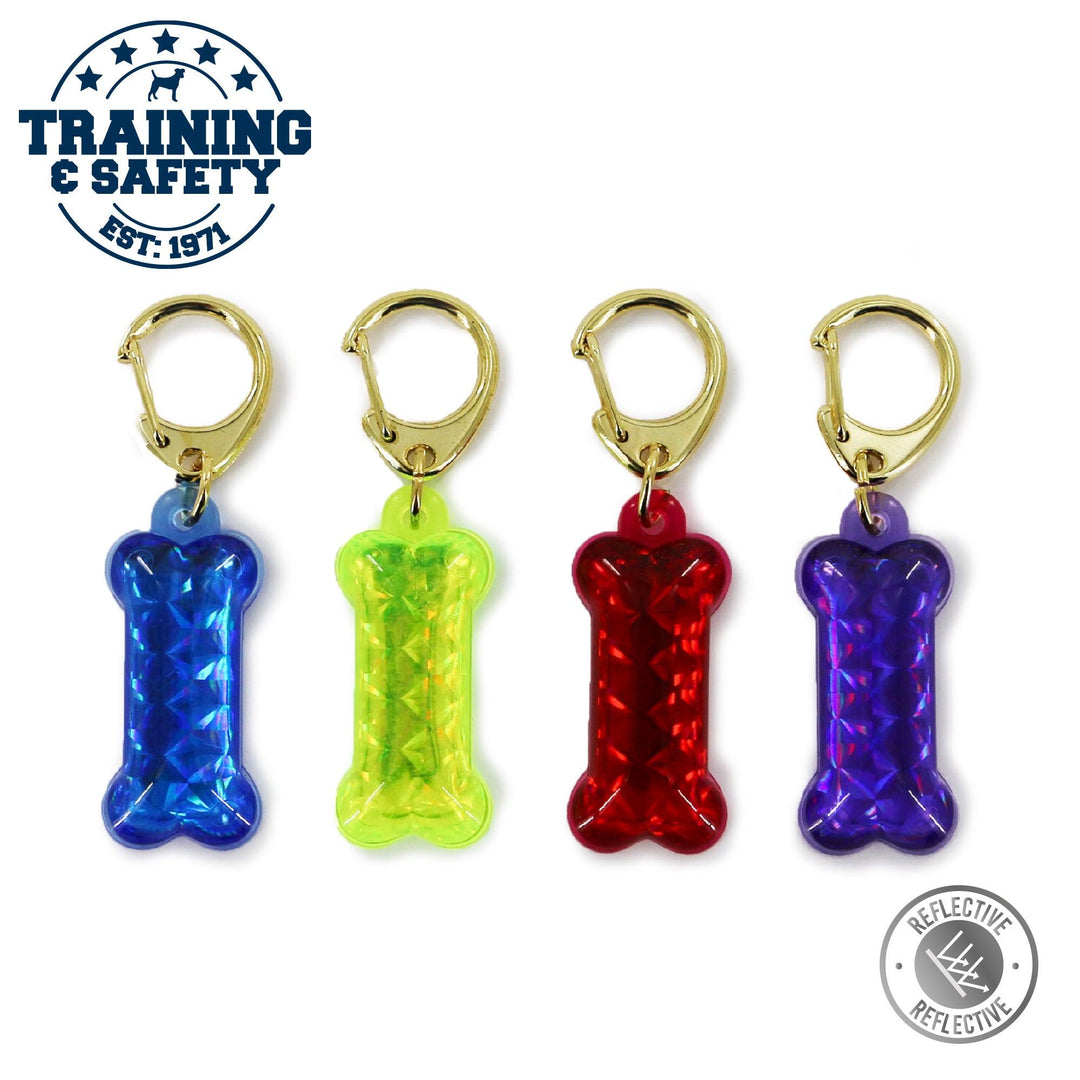 Ancol Dog Reflective ID Tag Bone Shape
