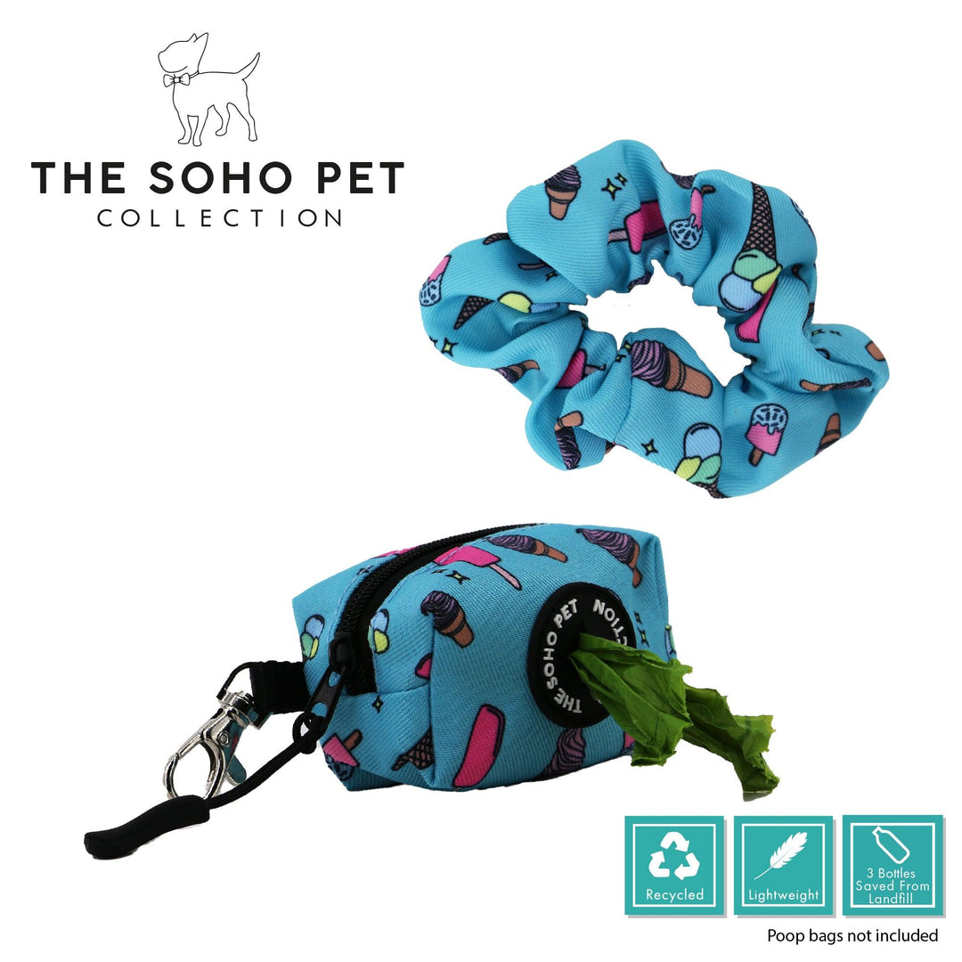 Ancol Ice Cream Patterned Poop Bag and Scrunchie