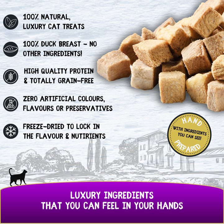 Cookhouse Luxury Cat Treats Freeze Dried Duck Breast 10g