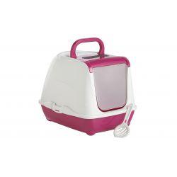 Hooded Cat Loo Hot Pink 50cm
