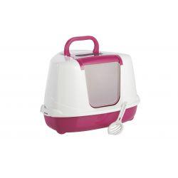 Corner Hooded Flip Loo Pink 56cm