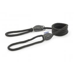 Ancol Rope Slip & Control Lead Black 1.2x100cm