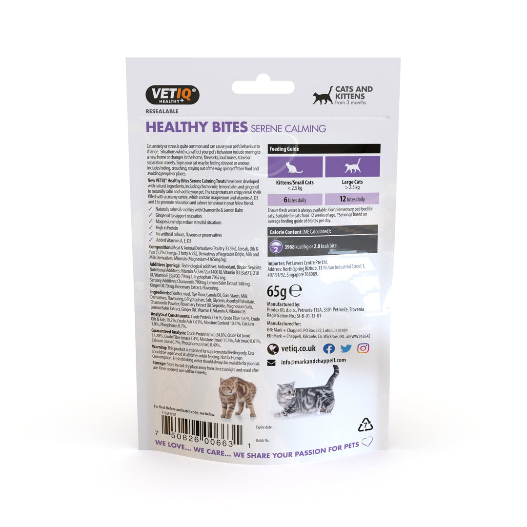 Vetiq Healthy Bites Serene Calming Cats & Kittens 65G