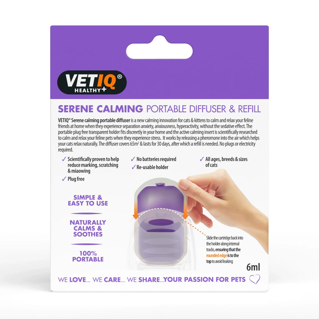 Vetiq Healthy+ Serene Calming Diffuser & Refill, 30DAY