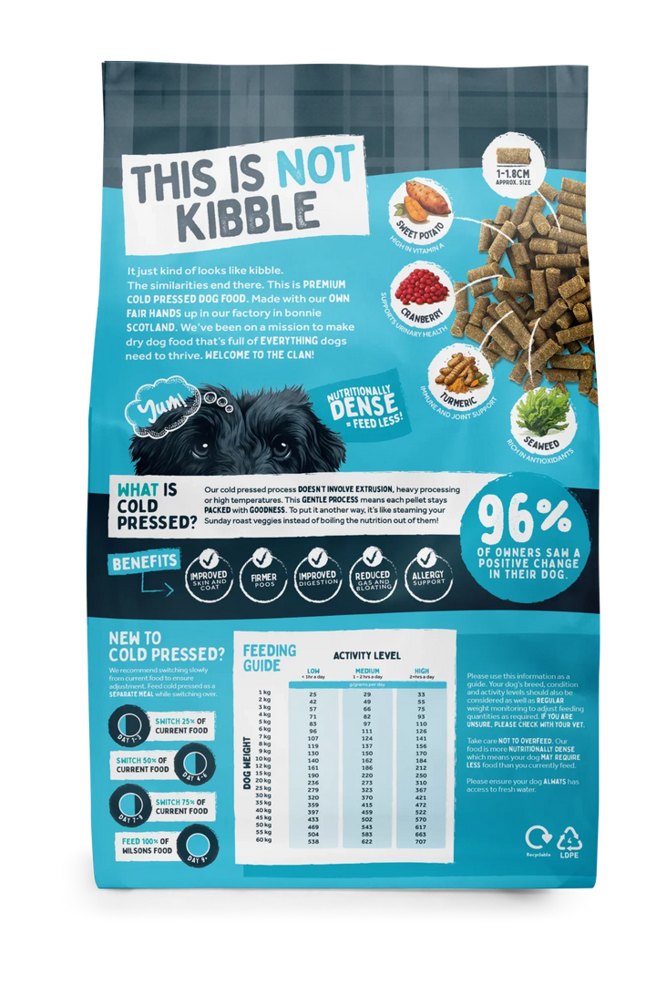 Wilsons White Fish Dry Cold Pressed Dog Food
