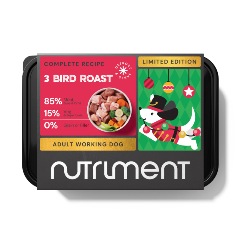 Nutriment Raw 3 Bird Roast 500g Christmas Limited Edition